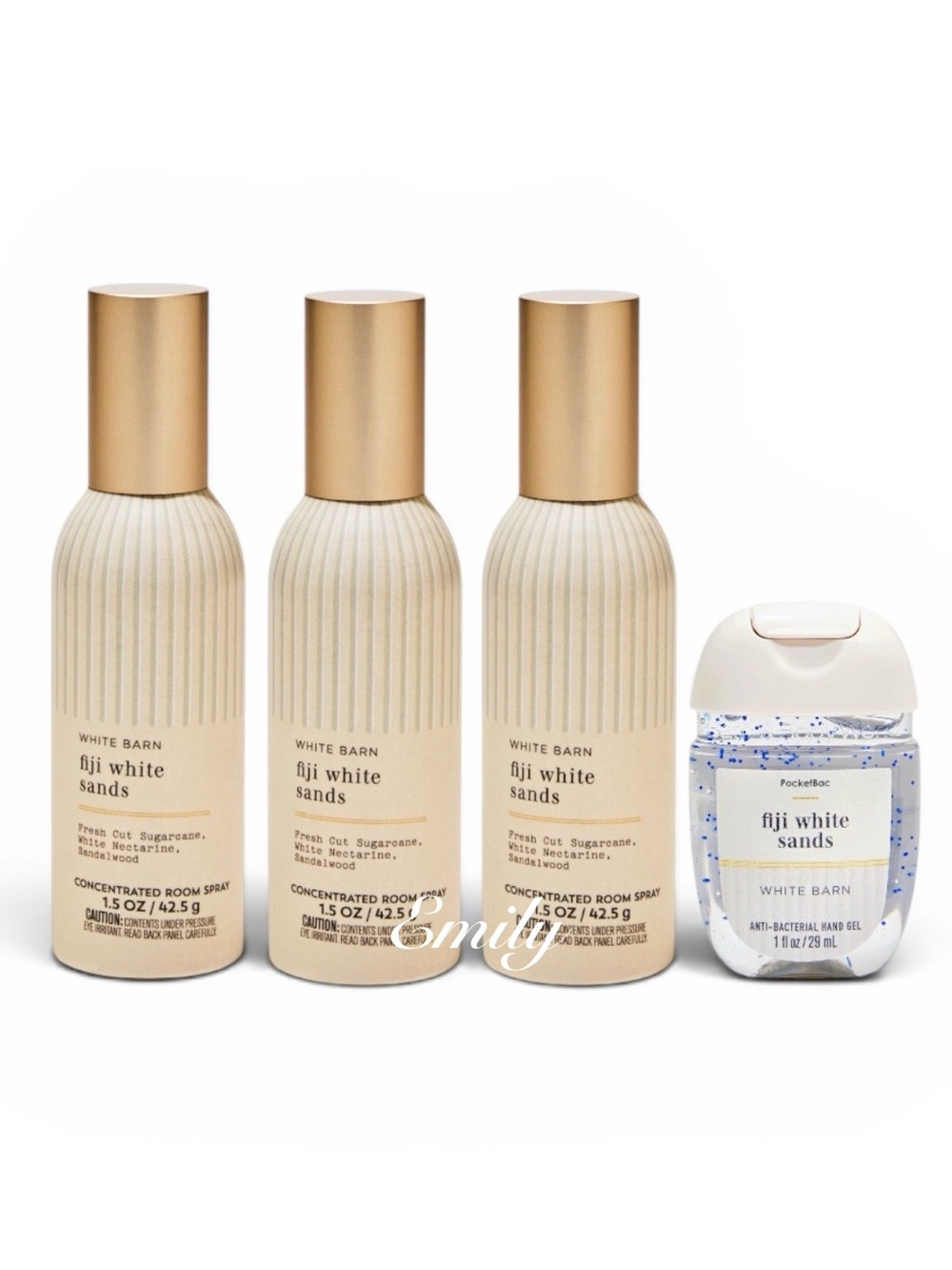 3X Bath & Body Works FIJI WHITE SANDS room spray + matching PocketBac bundle - Picture 1 of 7